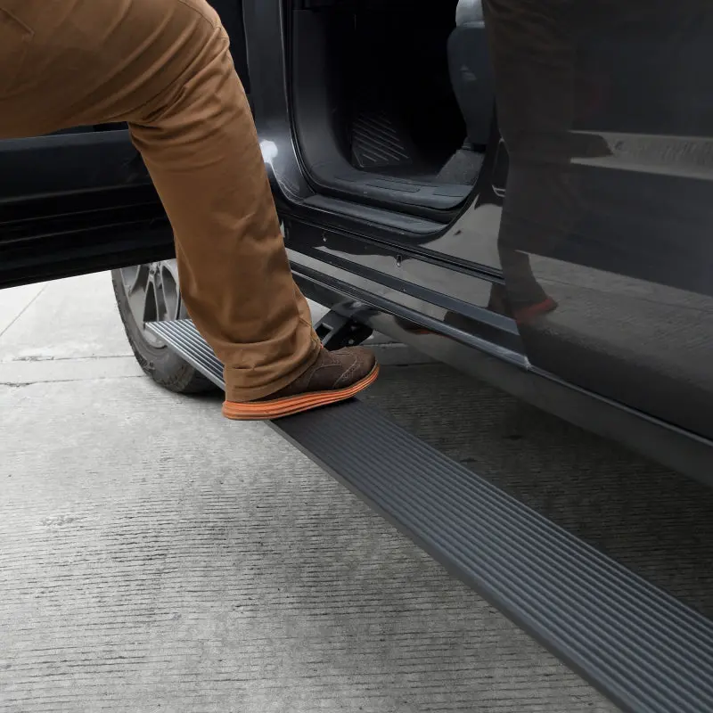 Go Rhino 2Dr E-Board E1 Electric Running Board Kit (No Drill) -2021+ Ford Bronco- Tex. Blk - Gor20413157pc 1