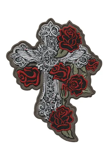 Patch Gothic Cross 4.5 Inch X 5.75 Inch 1