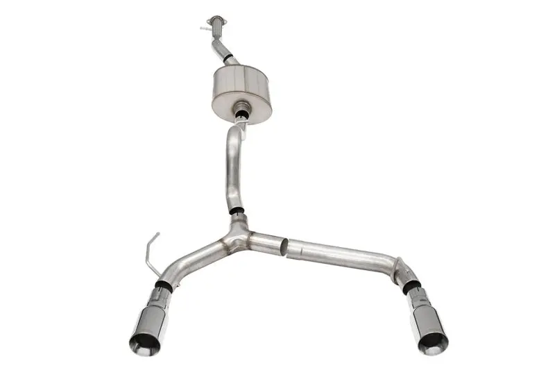 Corsa 4-Door 2.75In Cat-Back Dual Rear Exhaust W/4In Straight-Cut Polish Tips -2021+ Ford Bronco 2.7L - Cor21210 1