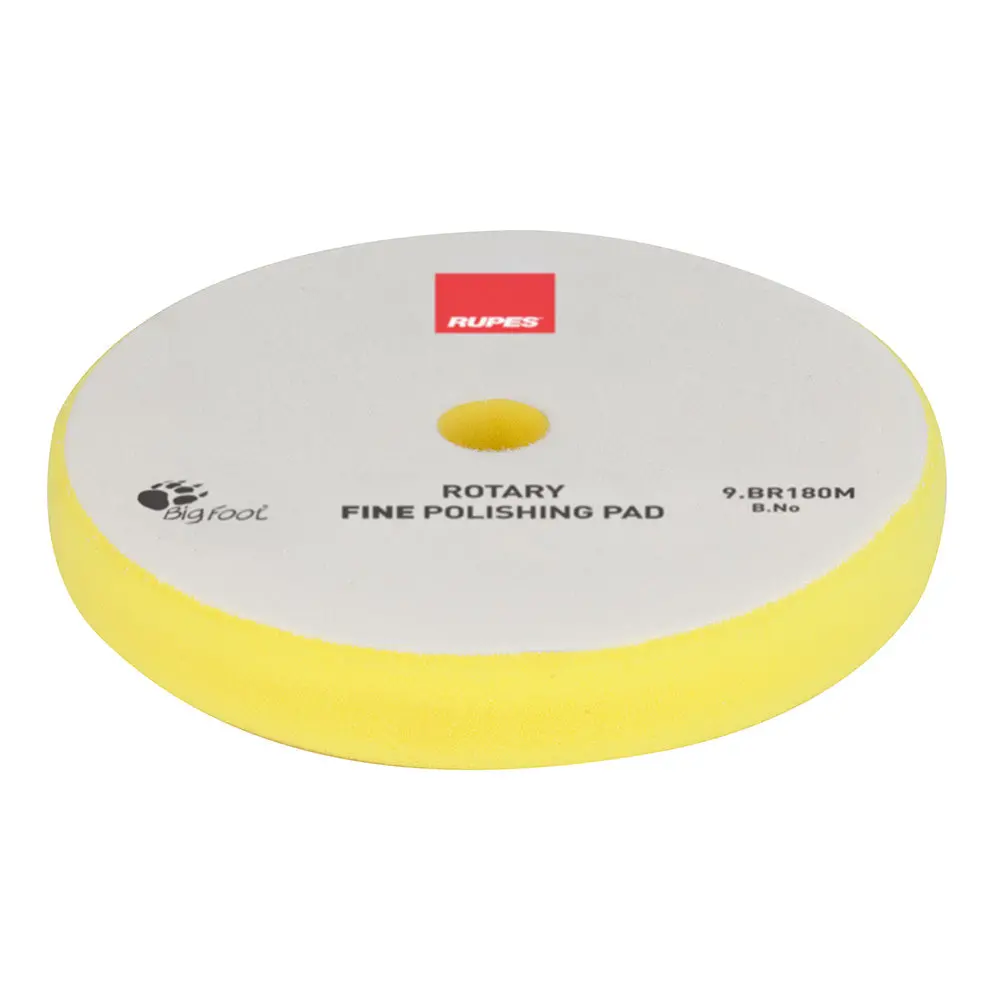 Rupes Rotary Fine Polishing Foam Pad 155/160Mm - Yellow [9.Br180m] 1