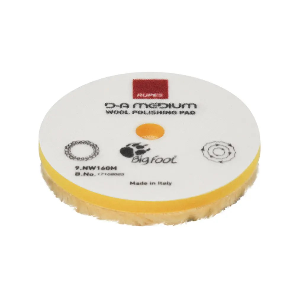 Rupes D-A Medium Wool Polishing Pad 160Mm - Yellow [9.Nw160m] 1