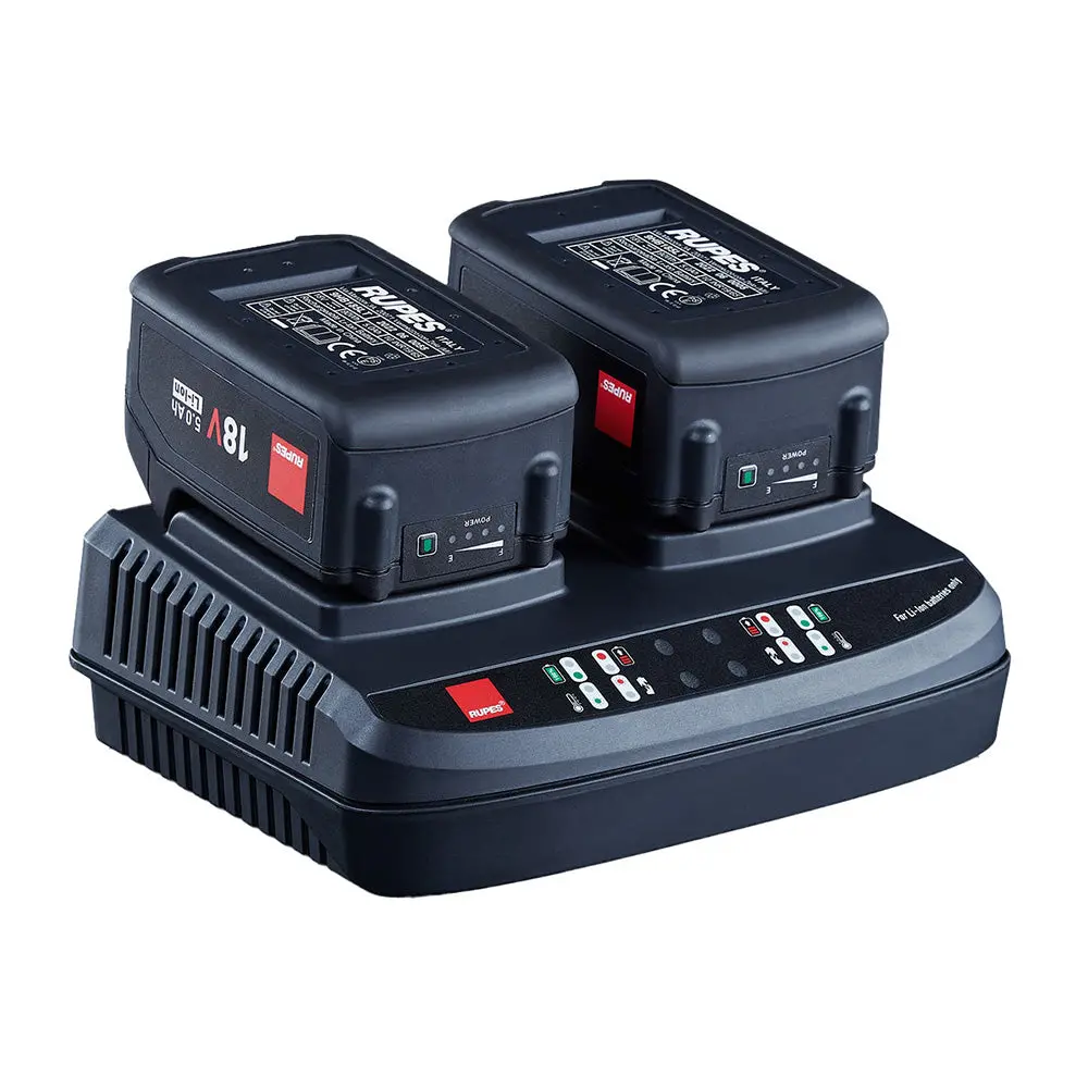 Rupes Dual Battery Charger F/Ibrid Hlr15  Hlr21 Batteries W/Led Indicators [9Hc185lt] 1