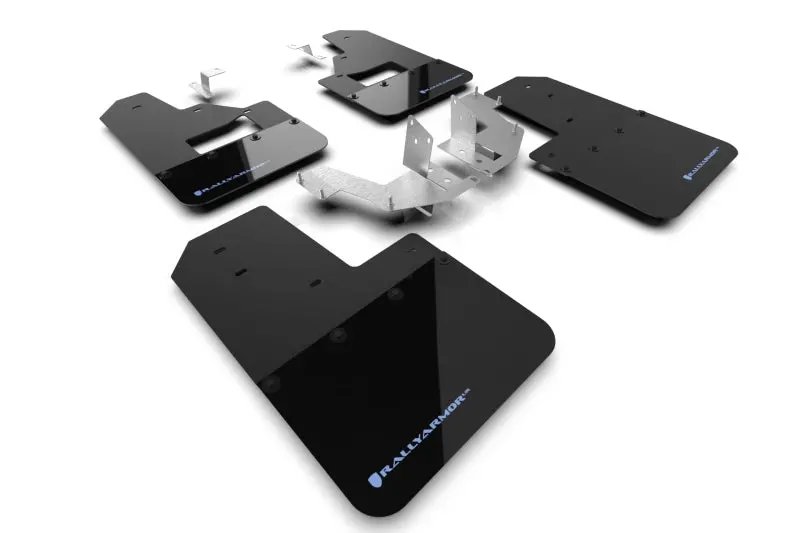Rally Armor Blk Mud Flap W/Area Blue Logo - 2021+ Ford Bronco - Ralmf85-Rb-Pl-Abl 1