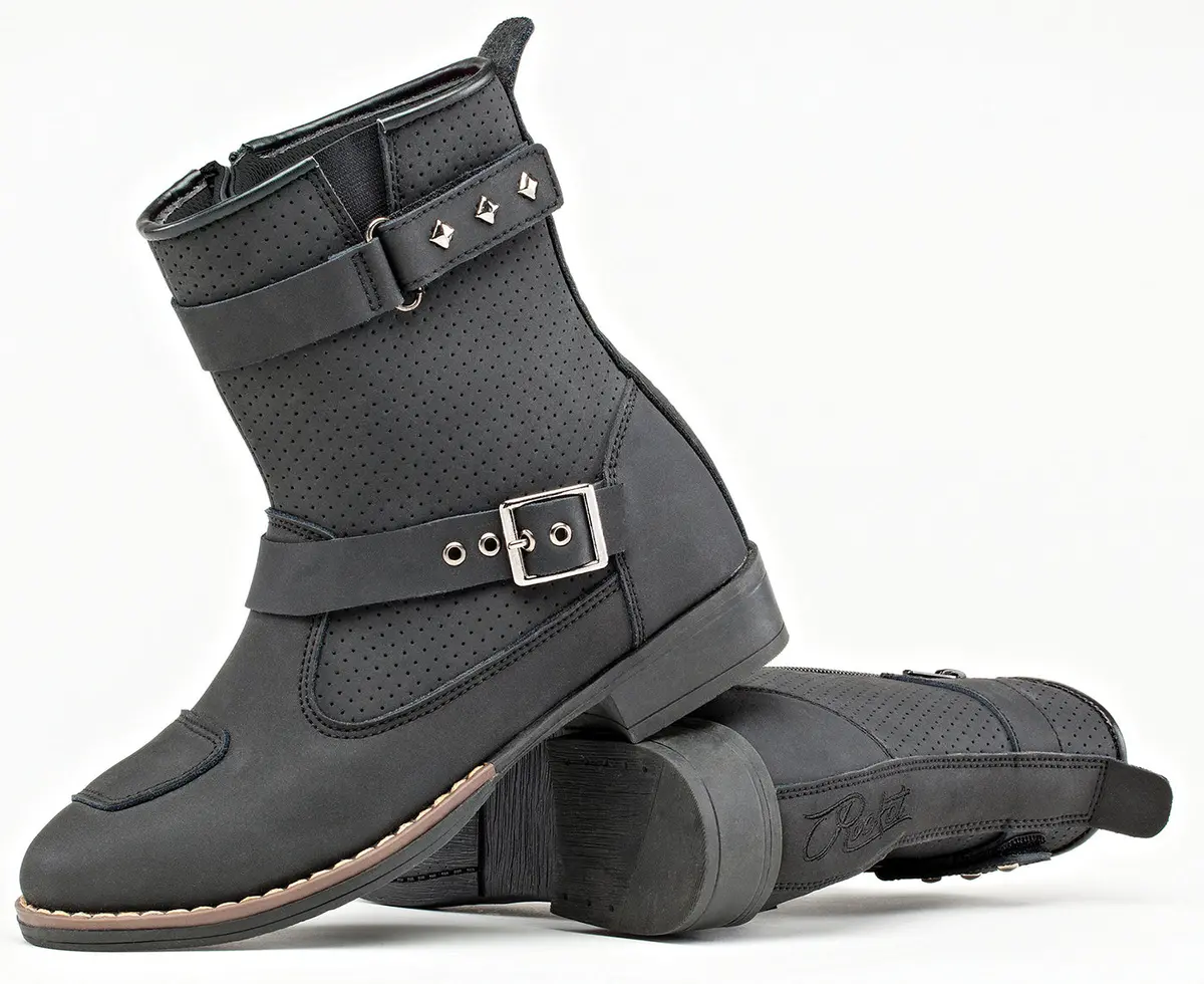 Ladies Moto Adira Boot Black 1