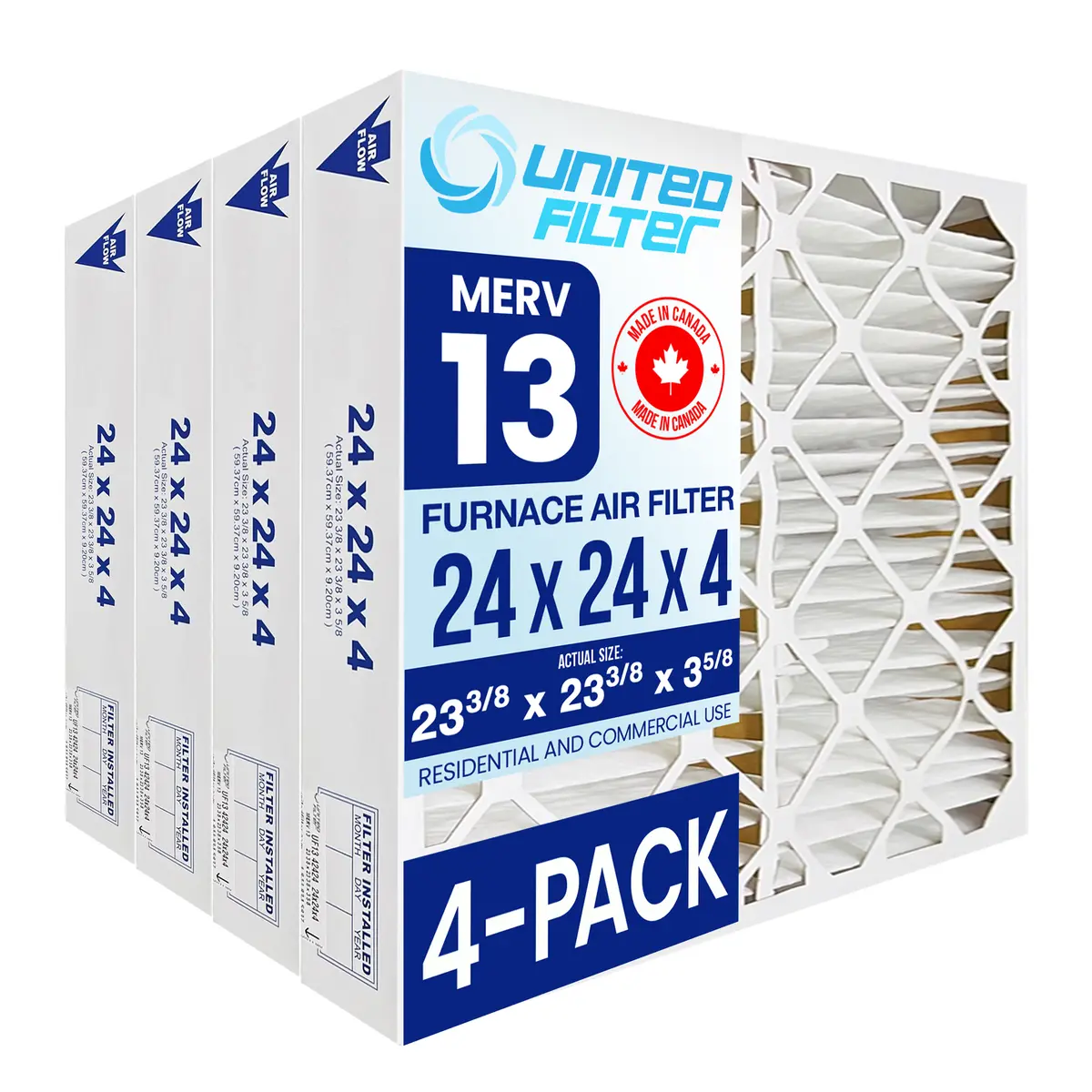 24X24x4 Merv 13 - 4 Pack 1