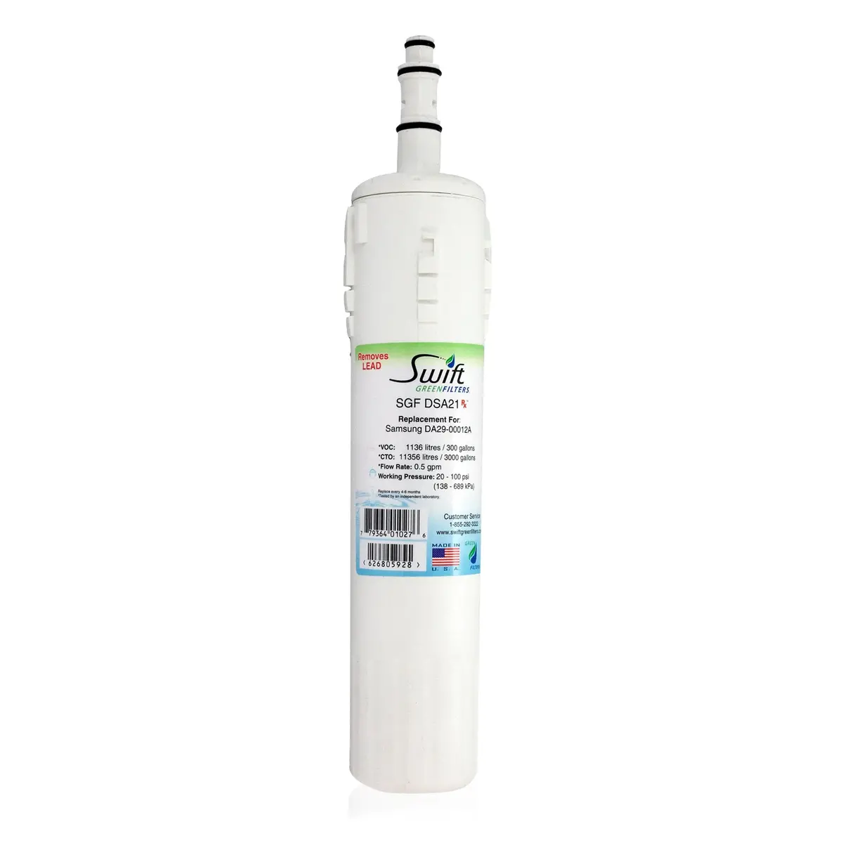 Samsung Da29-00012A,Da29-00012B, Ecoaqua Eff-6006A-8 Compatible Pharmaceutical Refrigerator Water Filter 1