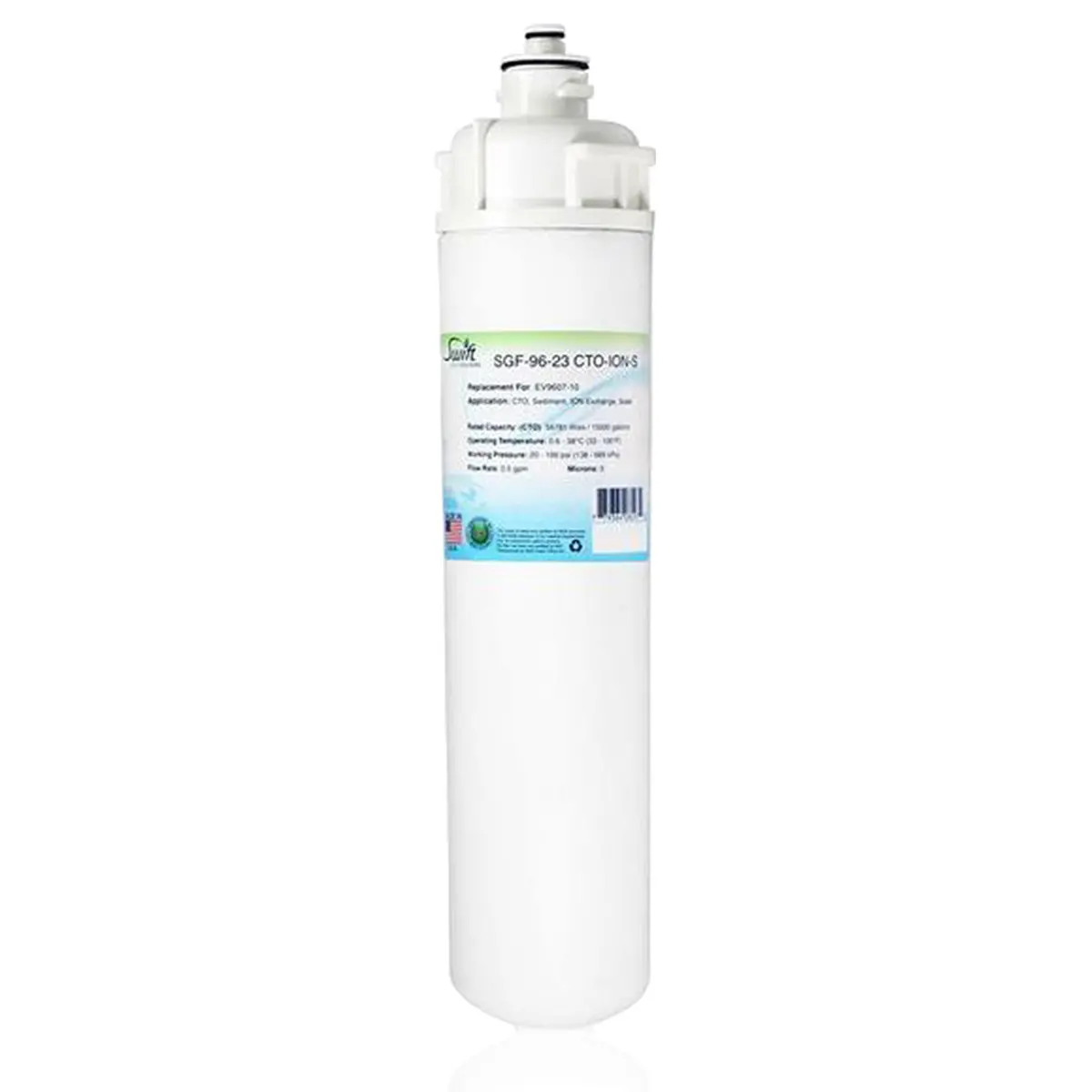 Sgf-96-23 Cto-Ion-S Compatible Office Filter For Everpure Ev9607-10 1