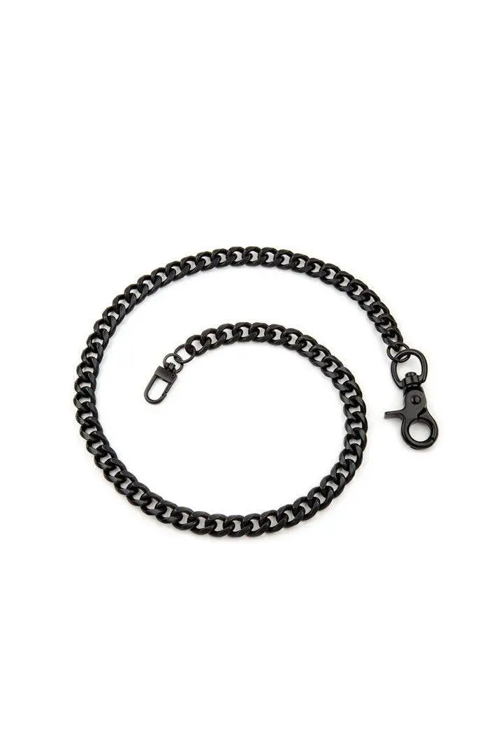 28" Single Row Black Chain 1