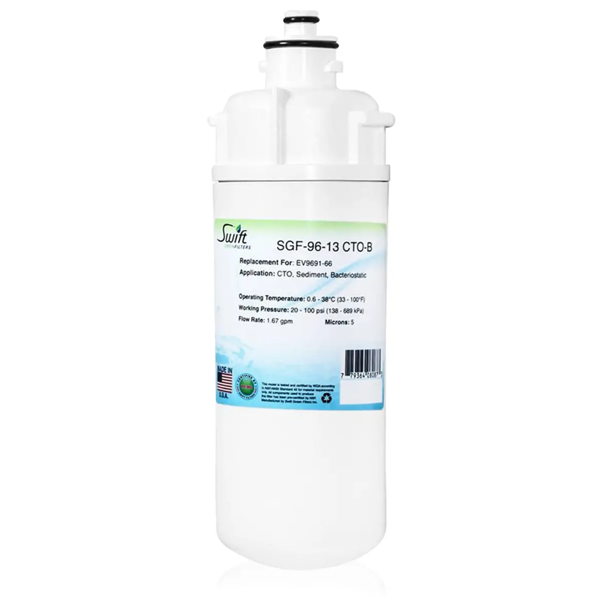 Sgf-96-13 Cto-B Compatible Office Filter For Everpure Ev9691-66 1