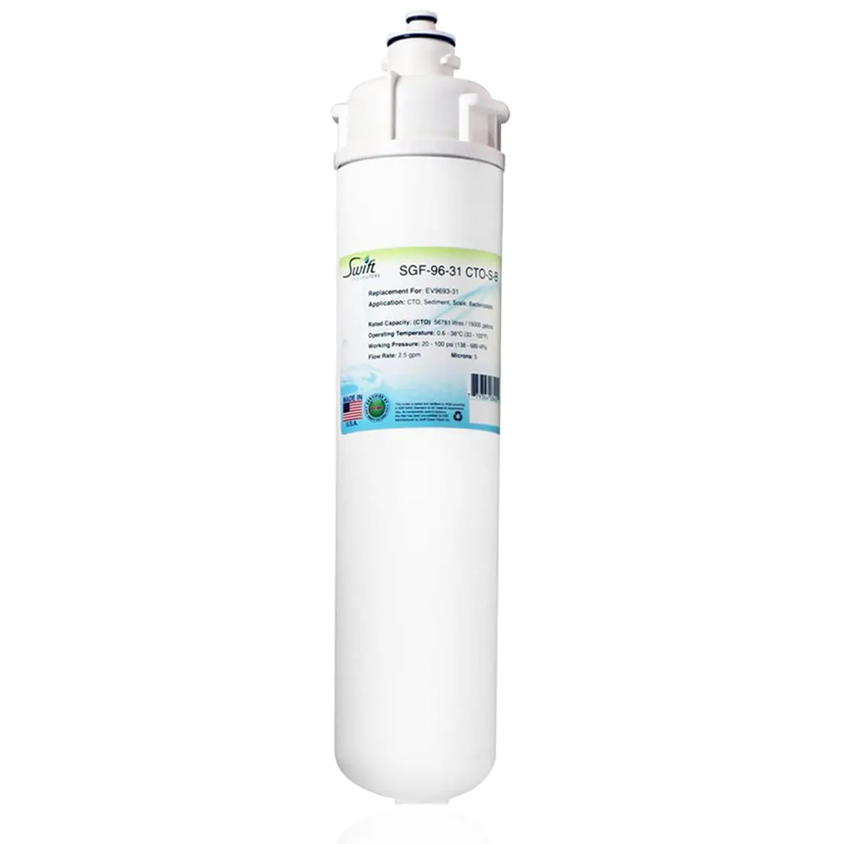 Sgf-96-31 Cto-S-B Compatible Food Service Filter For Everpure Ev9693-31 1