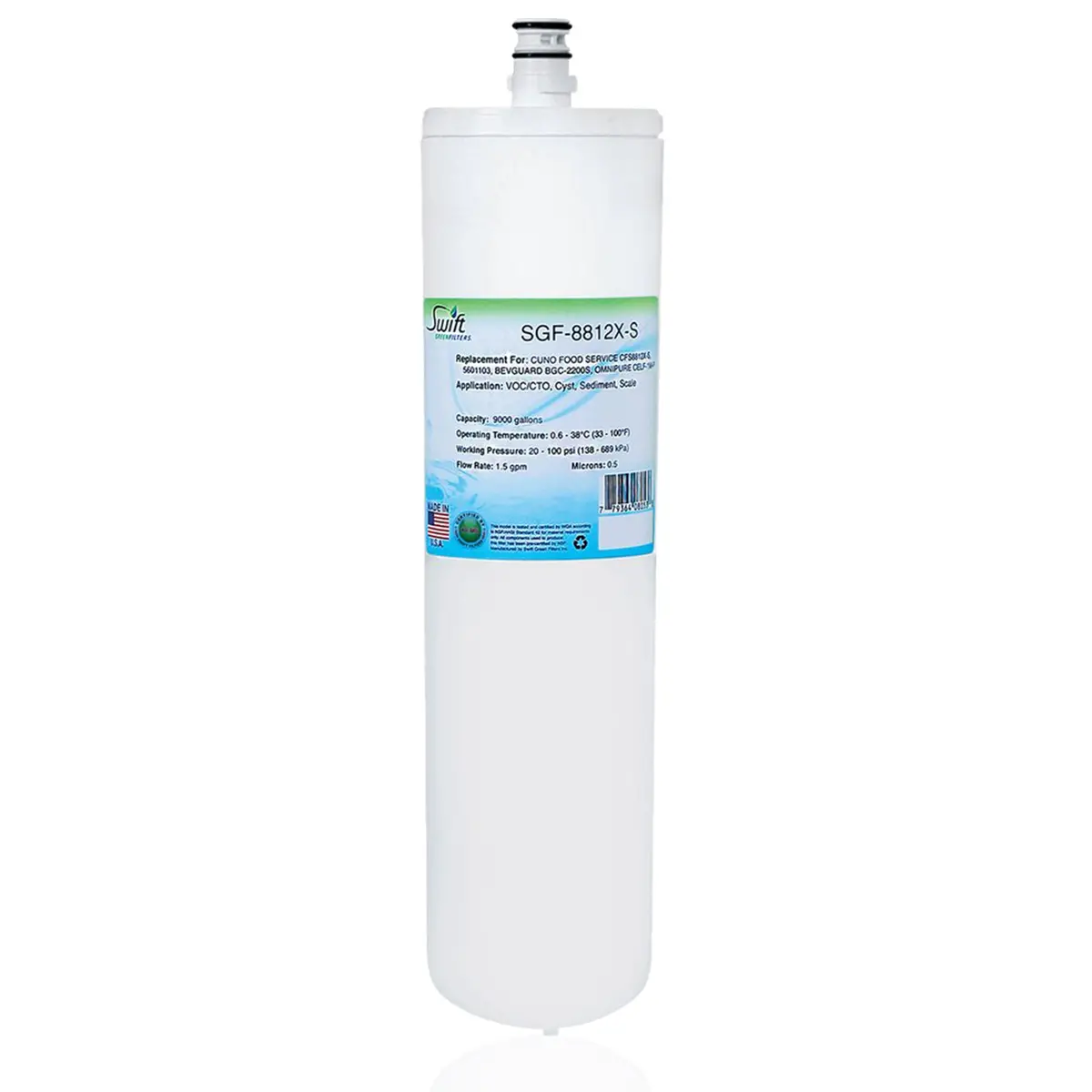 Sgf-8812X-S Compatible Coffee And Hot Tea Water Filter For Cuno Cfs8812x-S 1