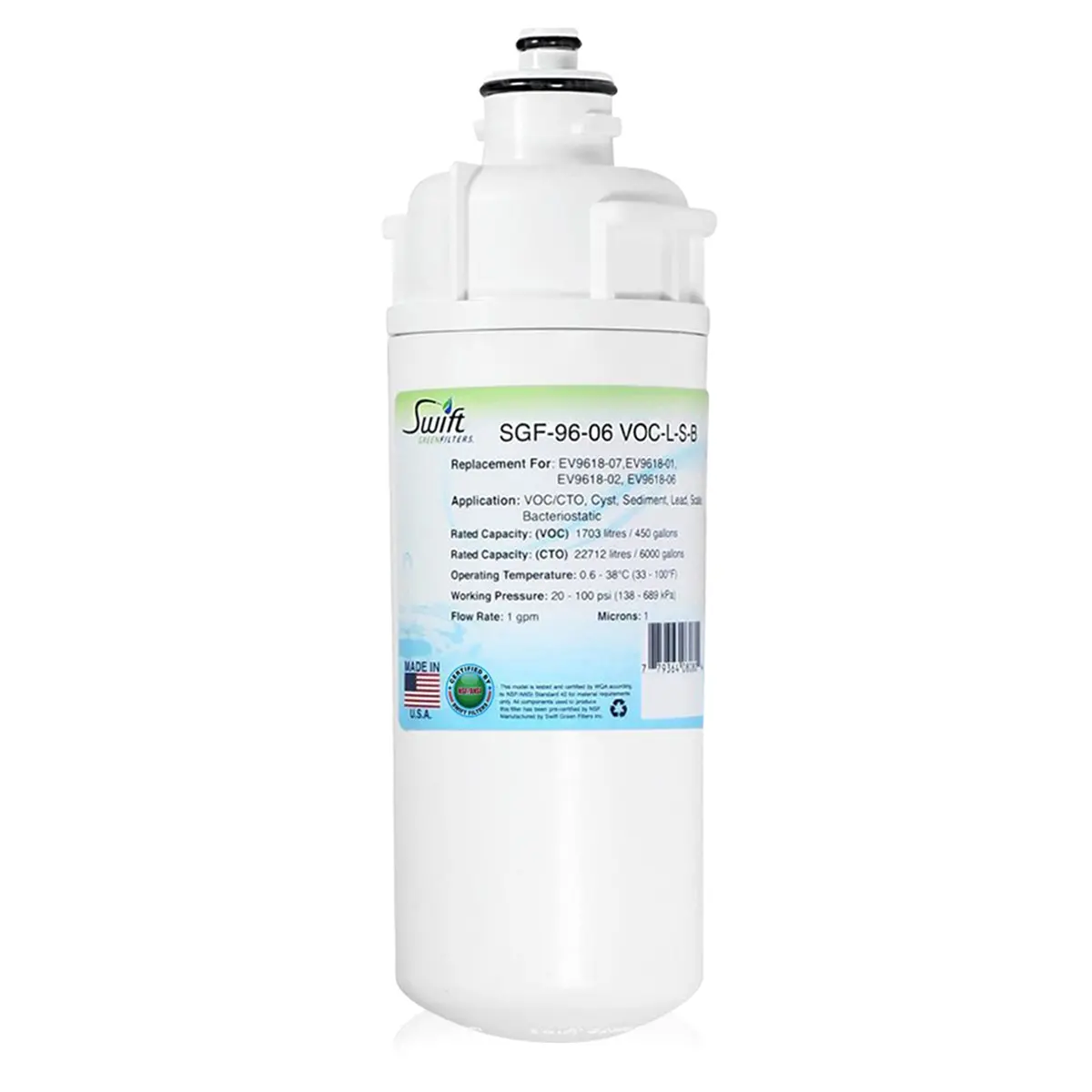 Sgf-96-06 Voc-L-S-B Compatible Office Filter For Everpure Ev9618-01 1