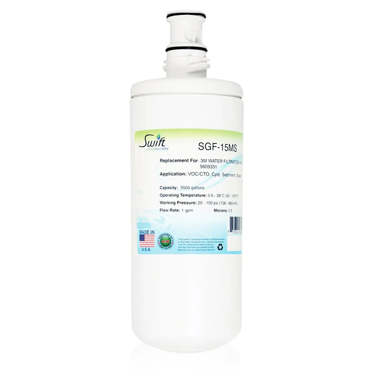 Sgf-15Ms Compatible Coffee And Hot Tea Water Filter For 3M Hf15-Ms 1