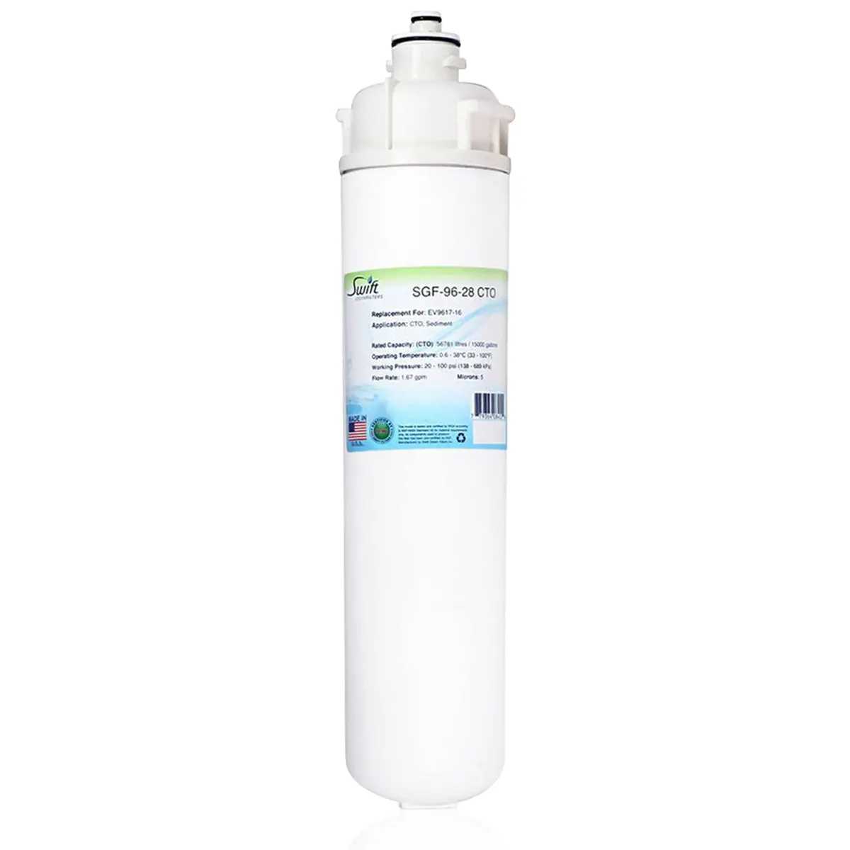 Sgf-96-28 Cto Compatible Office Filter For Everpure Ev9617-16 1