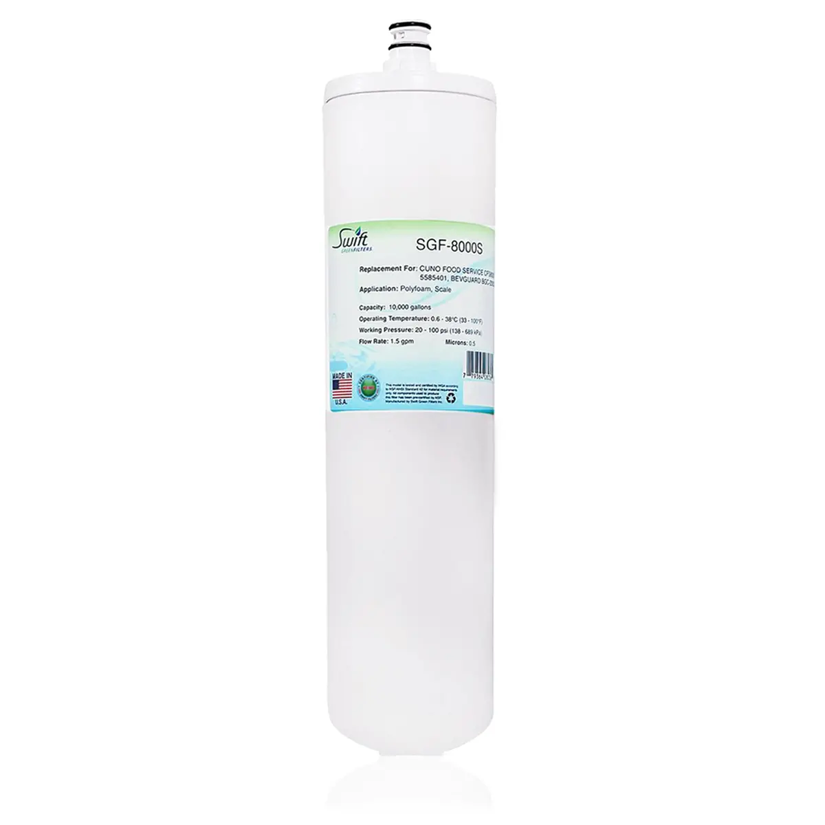 Sgf-8000S Compatible Coffee And Hot Tea Water Filter For Cuno Cfs8000-S 1