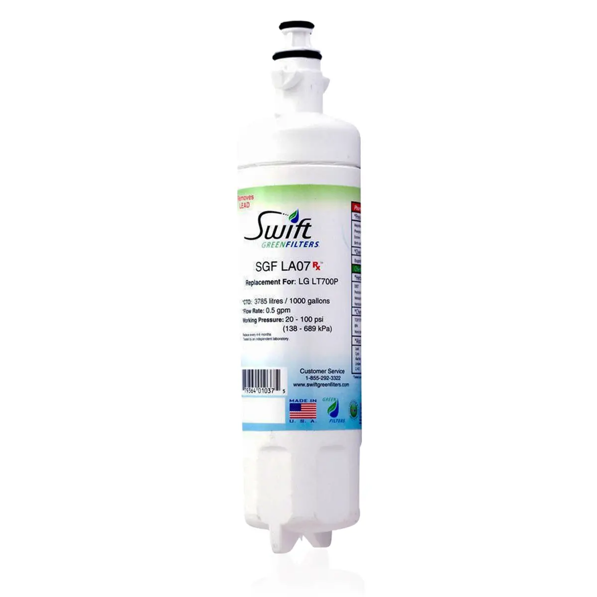 Lg Adq36006102, Adq36006101, Lt700p & Insignia Lfx31945st Compatible Pharmaceutical Refrigerator Water Filter 1