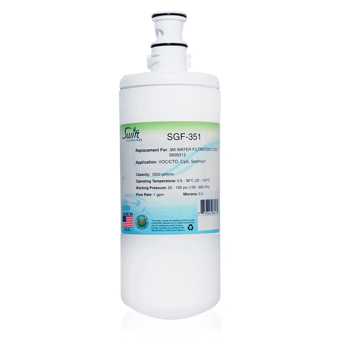 Sgf-351 Compatible Coffee And Hot Tea Water Filter For 3M Cc351 1