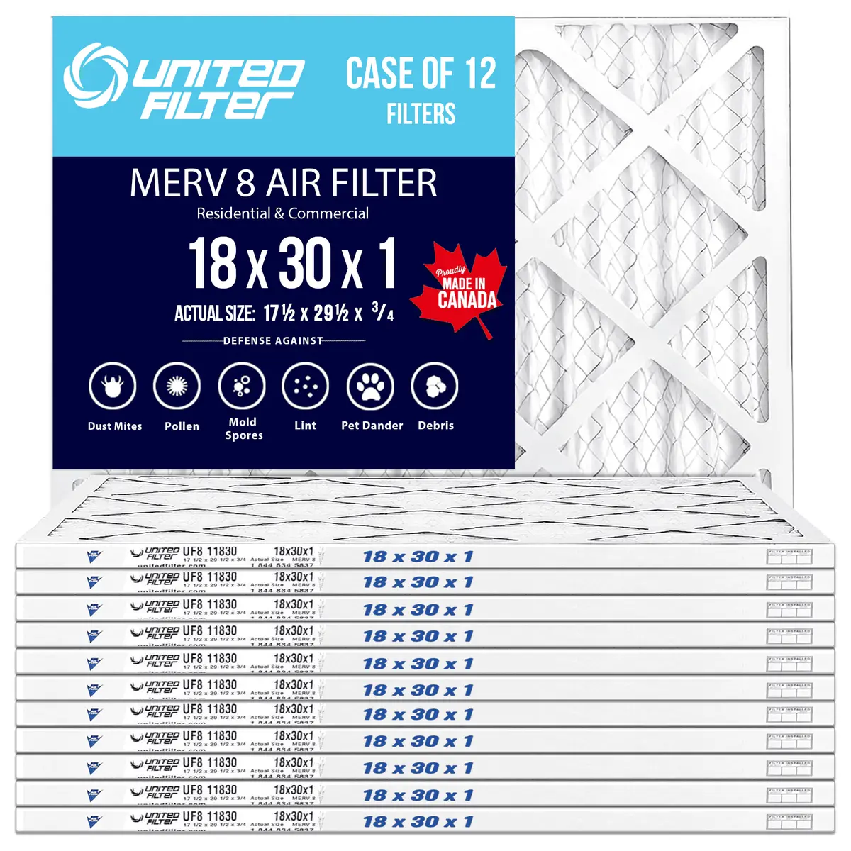 18X30x1 Merv 8 - Case Of 12 1