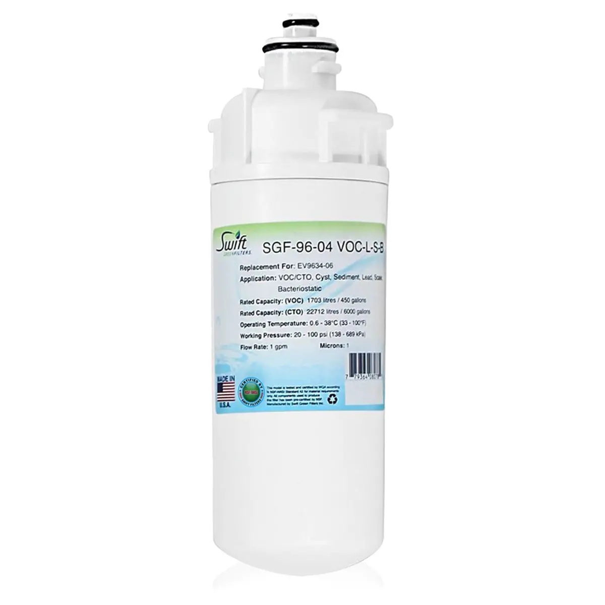 Sgf-96-04 Voc-L-S-B Compatible Office Filter For Everpure Ev9634-06 1