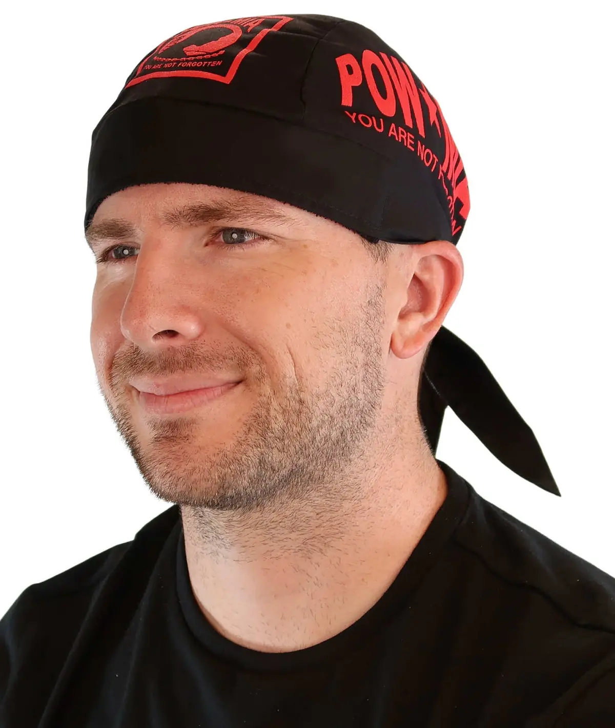 Classic Skull Cap - Red Pow Mia 1