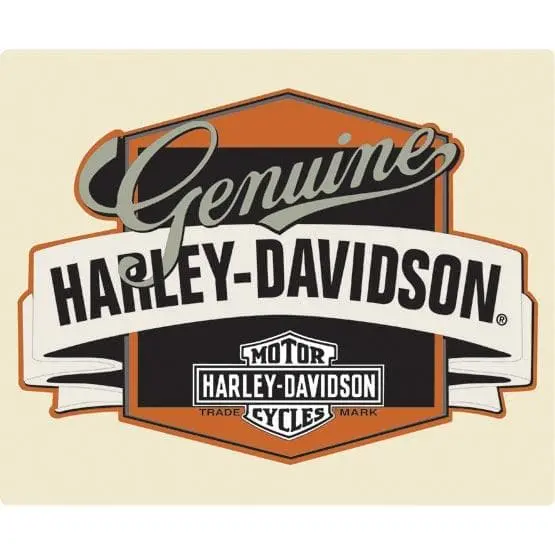 H-D Genuine W/Banner Sign 1