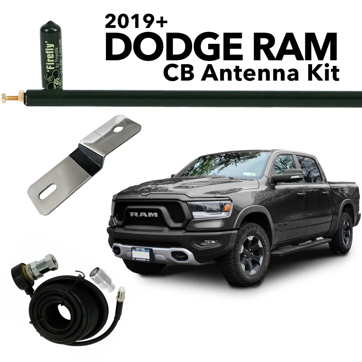 2019+ Dodge Ram Cb Antenna Kit 1