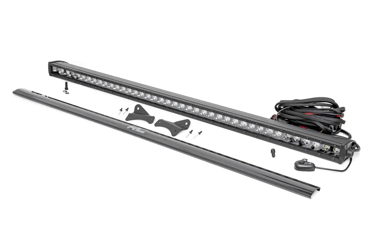 Rough Country Led Light Kit Roof Rack Mount 40" Black Single Row - 2021+ Ford Bronco Sport  - 71039 2