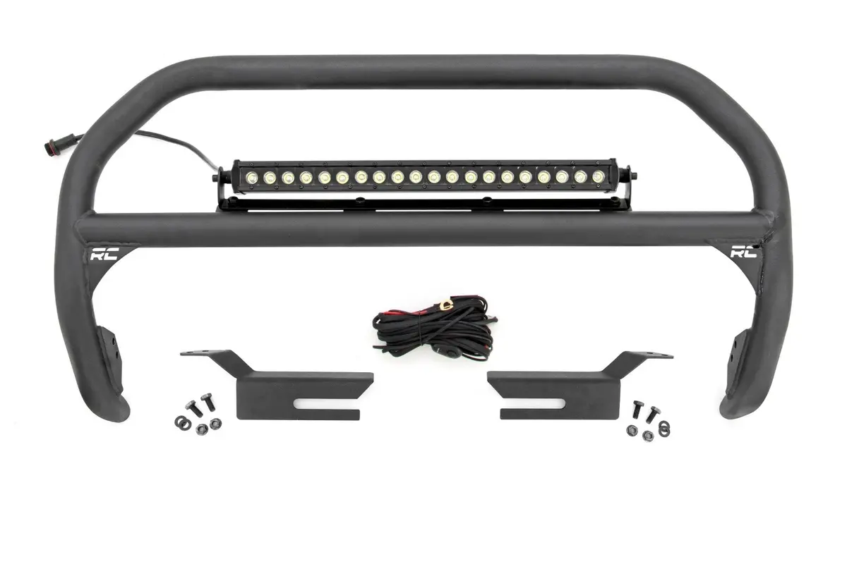 Rough Country Nudge Bar 20 Inch Black Single Row Led - 2021+ Ford Bronco  - 51046 1