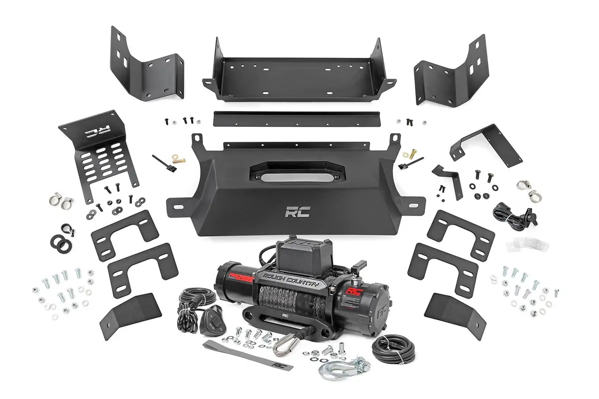 Rough Country Hidden Winch Mount 12000S - 2021+ Ford Bronco - 51059 1