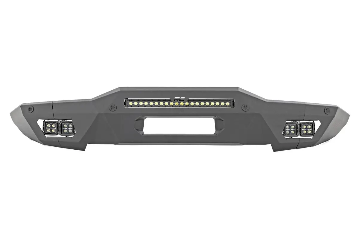 Rough Country Front Bumper Modular Full Wings Drl 2021+ Ford Bronco - 51074 1