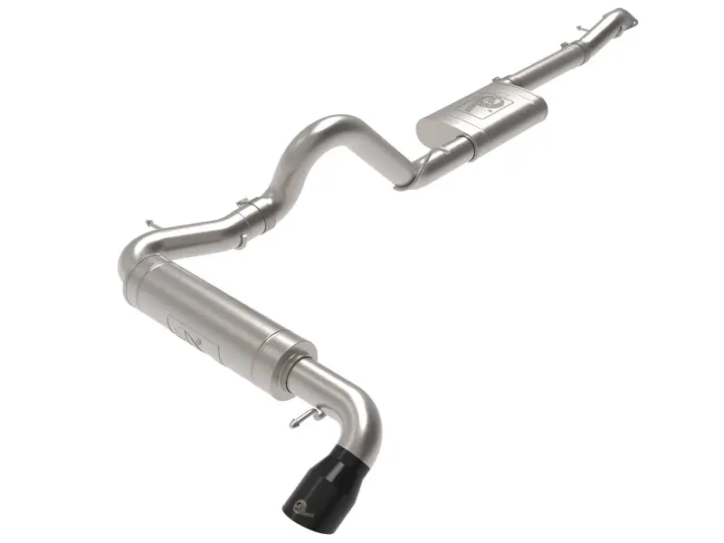 Afe Apollo Gt 3In 409 Ss Cat-Back Exhaust - 2021+ Ford Bronco L4-2.3L (T)/V6-2.7L (Tt) W/ Black Tip -Afe49-43136-B 1