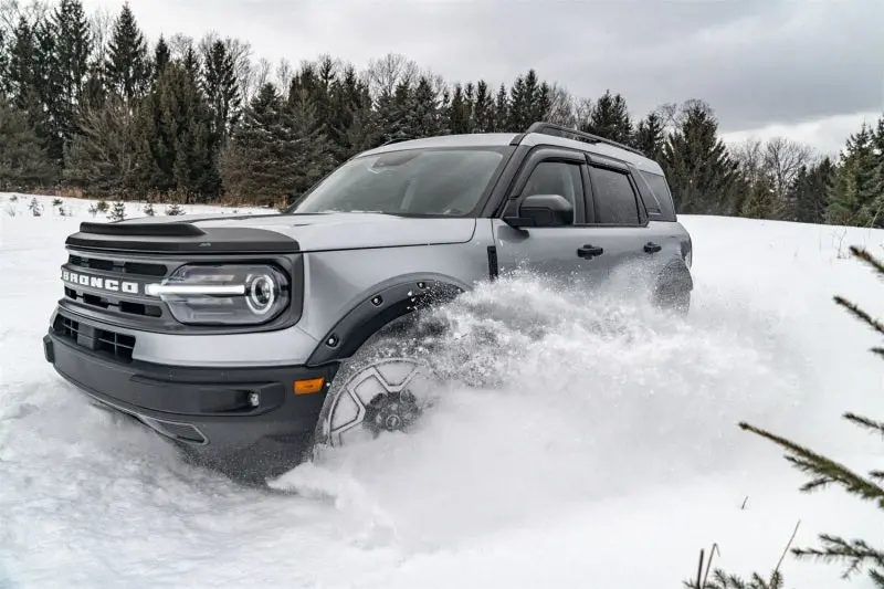 Avs Aeroskin Ii Textured Low Profile Hood Shield - 2021+ Ford Bronco Sport - Black - Avs436188 1