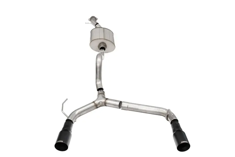 Corsa 2-Door 2.75In Cat-Back Dual Rear Exhaust W/ 4In Straight-Cut Black Tips -2021+ Ford Bronco 2.7L- Cor21208bpc 1