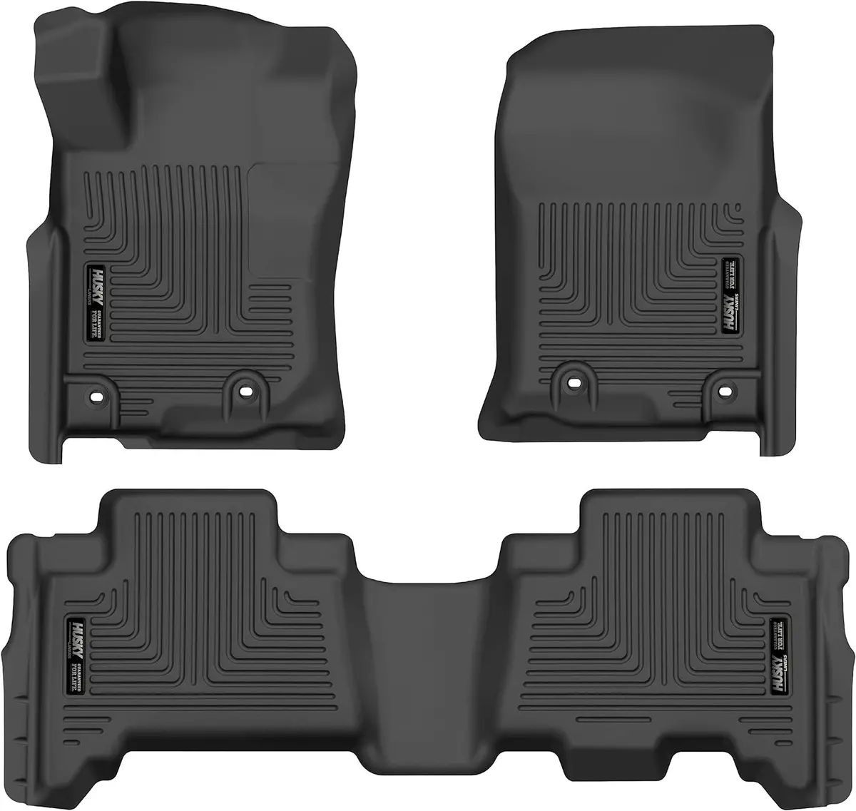 Husky Liners 2 Door Weatherbeater Front & 2Nd Seat Floor Liners -2021+ Ford Bronco - Black -Hsl95311 1