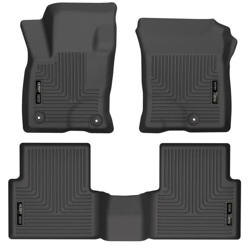 Husky Liners Weatherbeater Front & 2Nd Seat Floor Liners (Black) -2021+ Ford Bronco Sport - Hsl95341 1