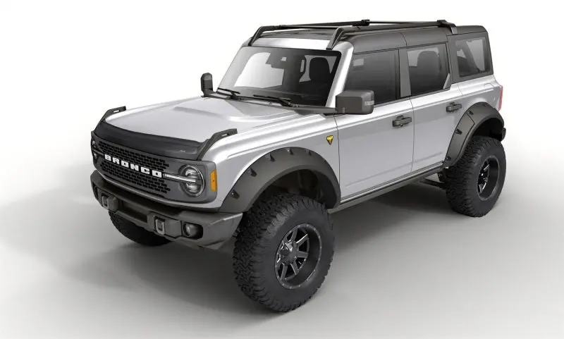Avs  Aeroskin Ii Textured Low Profile Hood Shield - 2021+ Ford Bronco 2/4Dr - Black - Avs436183 1