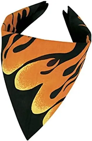 Classic Bandana Black & Orange 1