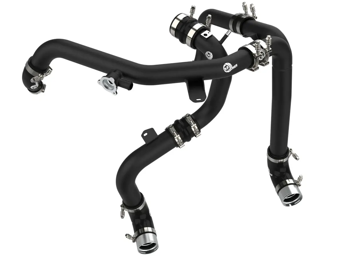 Afe Bladerunner Alum Hot &Amp; Cold Charge Pipe Kit - 2021+ Ford Bronco V6-2.7Ltt  - Black - Afe46-20584-B 1