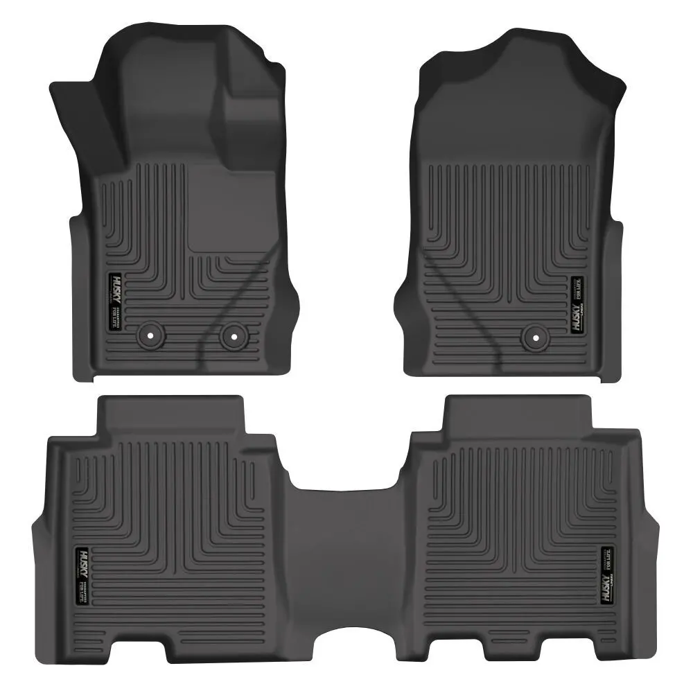 Husky Liners4 Door Weatherbeater Front & 2Nd Seat Floor Liners - 2021+ Ford Bronco - Black - Hsl95301 1