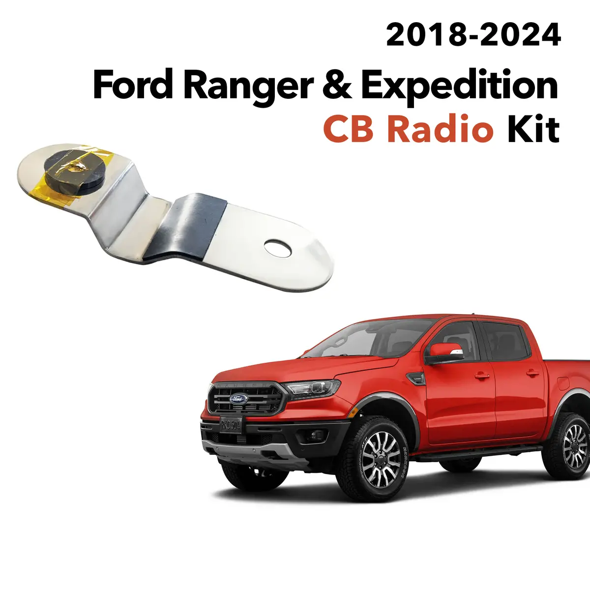 4Th Gen Ford Ranger & Expedition Hood Mount (2018-2024) 1
