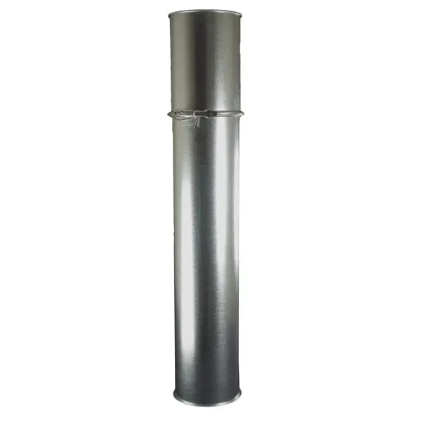 5 Foot Galvanized Pipe For Clamp Together Ductwork 1