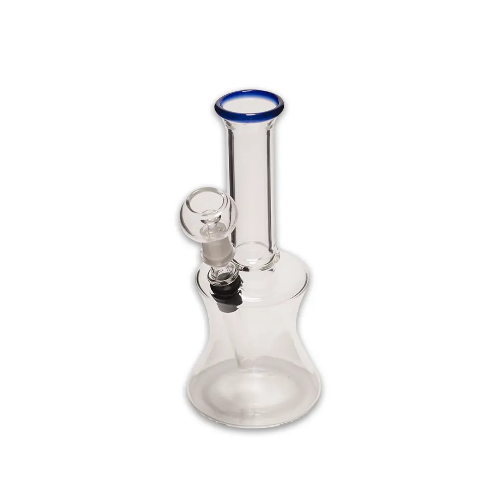 Curved Cylinder Oil Burner Glass Bong 1