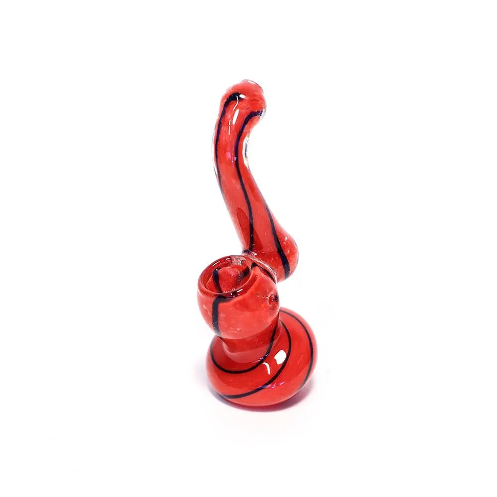 The Sucker Glass Bubbler (Red & Black) 1