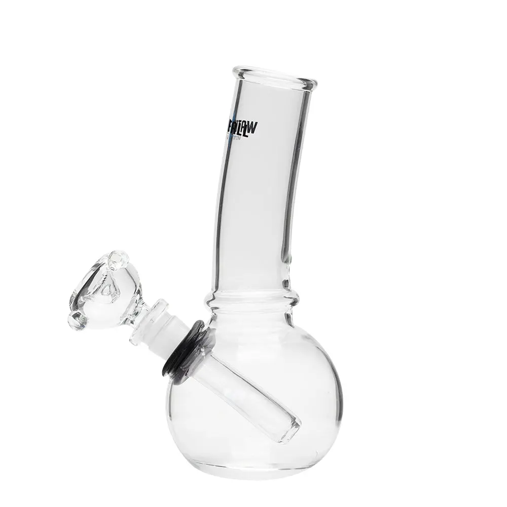 Waterfall Bent Junior Highbrid Series Glass Bong - Black 1