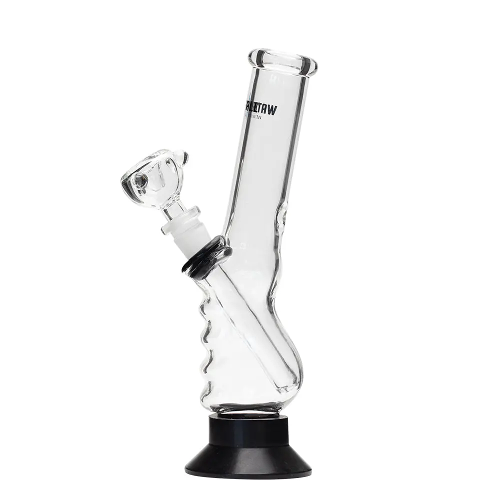 Waterfall Small Gripper Highbrid Series Glass Bong - Black 1