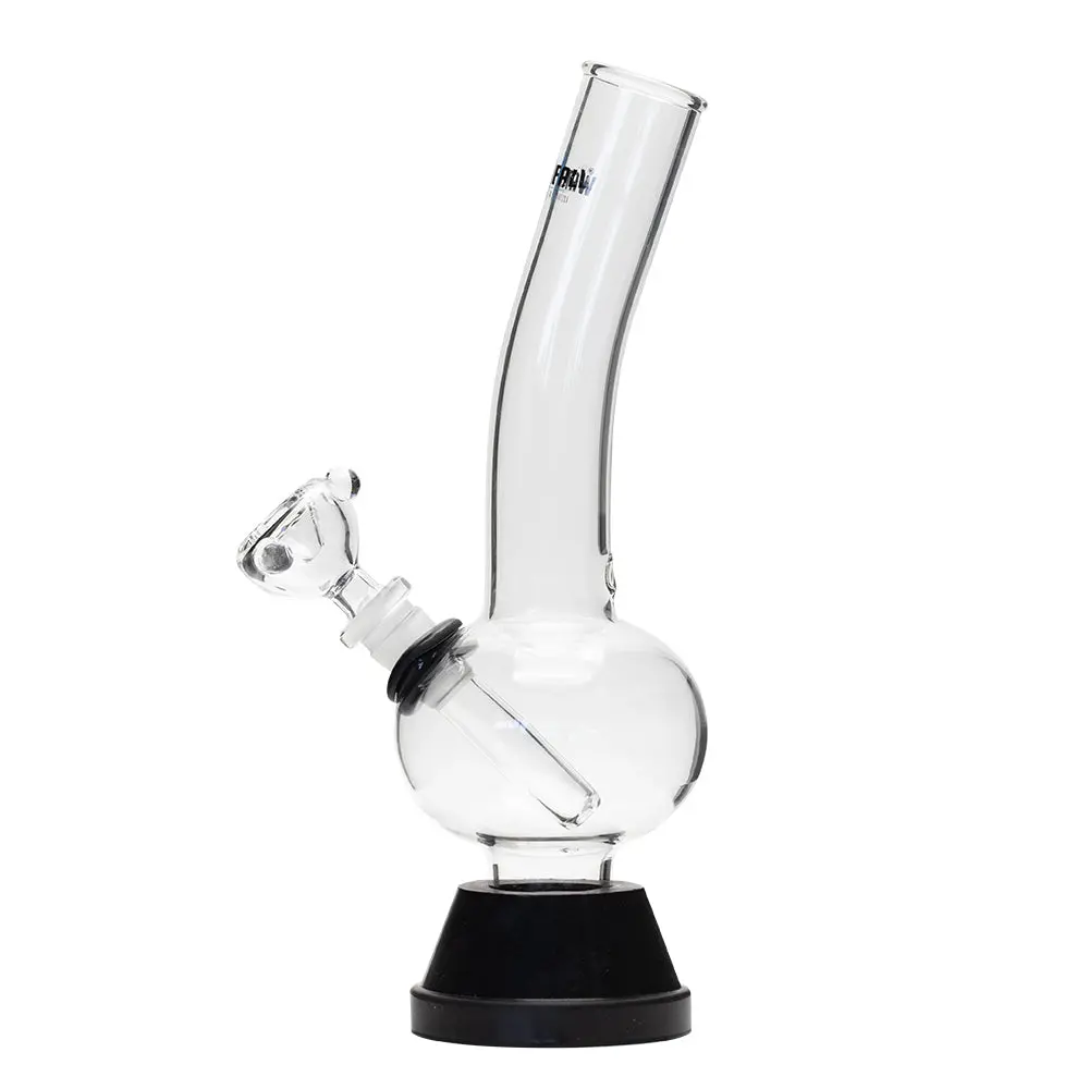 Waterfall Zap Squash Highbrid Series Glass Bong - Black 1