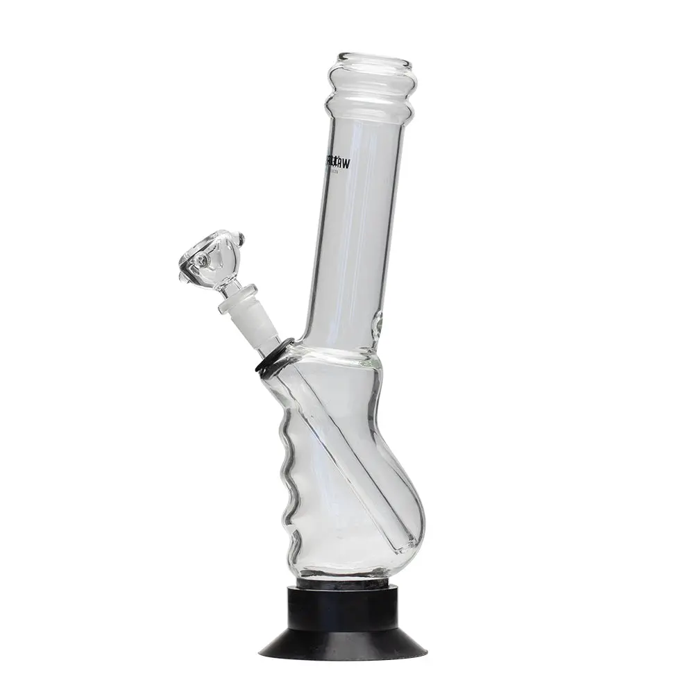 Waterfall Large Gripper Highbrid Series Glass Bong - Black 1