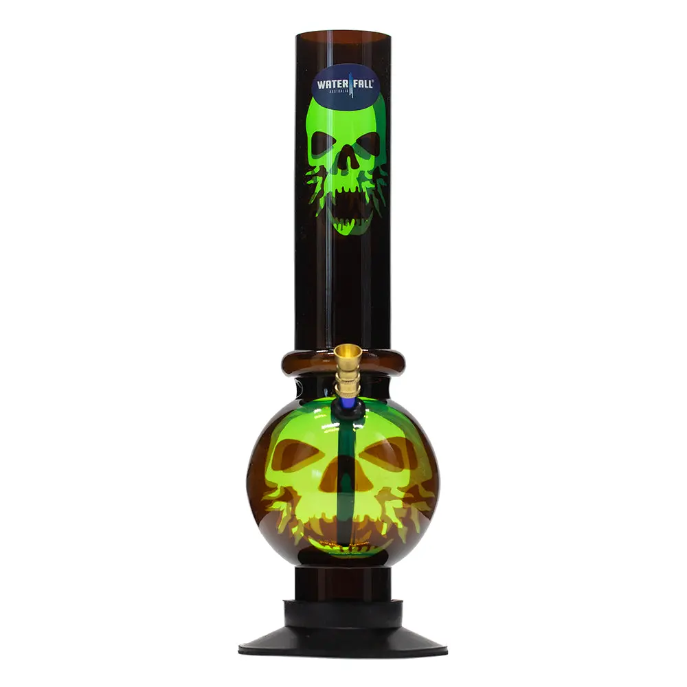 Acrylic Skull Bubble Bong With Ice Catcher 1