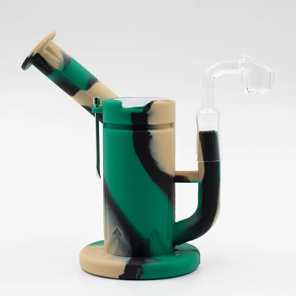 Steel Dab Silicone Bong - Camo 1