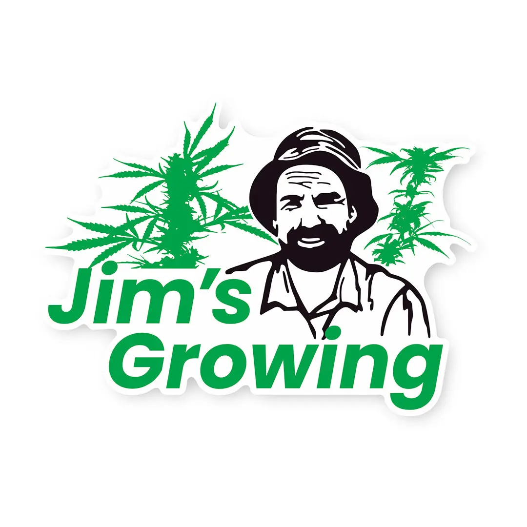Jim's Growing Sticker 1